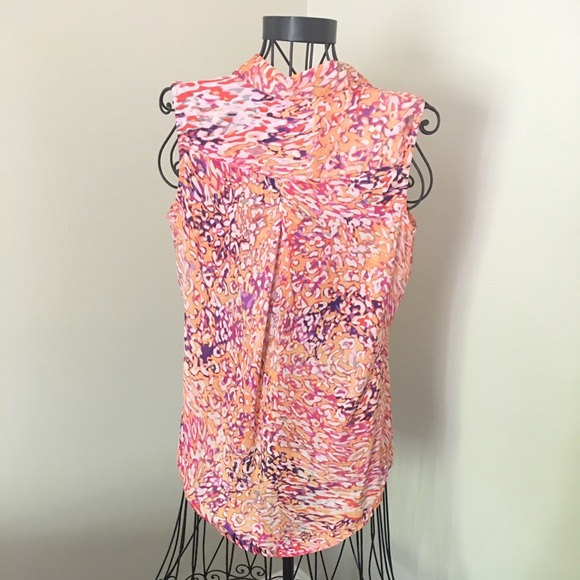 LIZ CLAIBORNE sleeveless button up blouse lot - Picture 4 of 8